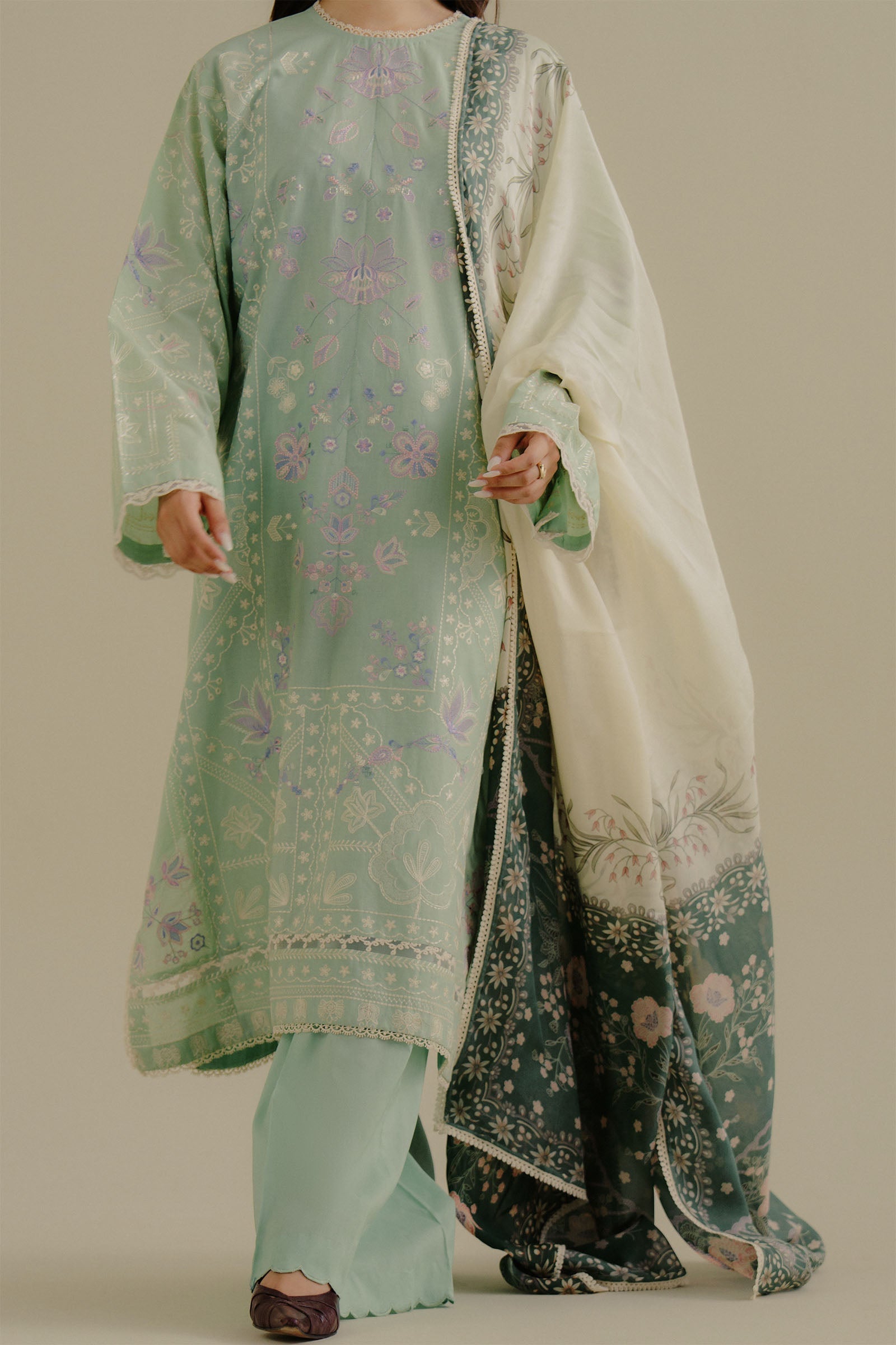 Zara Shahjahan | Coco Lawn 25 | Nyssa-10A by Zara Sahjahan - Designer Dress - Type: Ladies Clothes - Available at Libayah - 100% Original