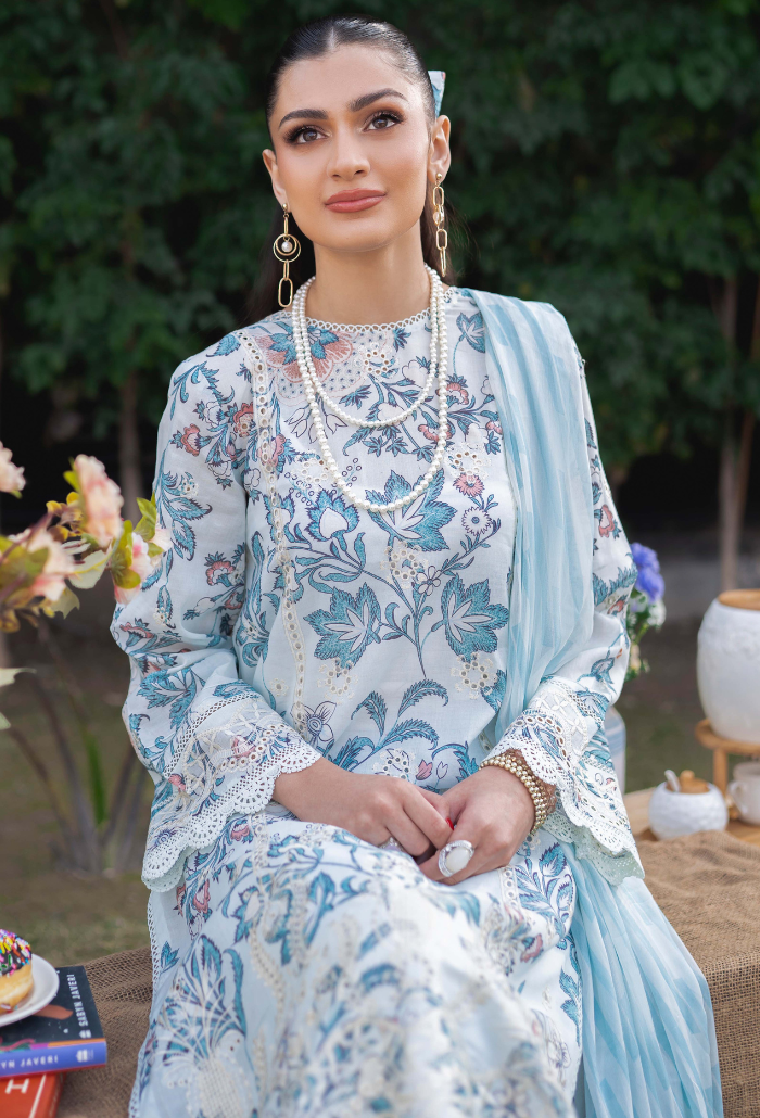 Humdum | Gardenia Lawn 24 |Printkari Lawn - PLG 08 by HumDum - Designer Dress - Type: Ladies Clothes - Available at Libayah - 100% Original