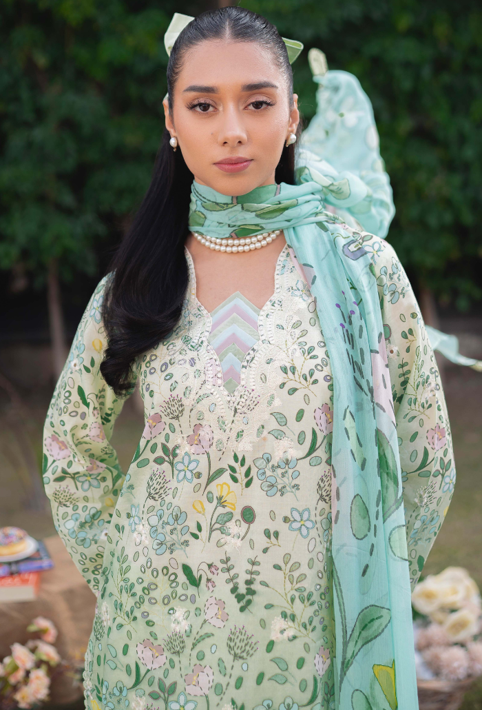 Humdum | Gardenia Lawn 24 | Printkari Lawn PLG 07 by HumDum - Designer Dress - Type: Ladies Clothes - Available at Libayah - 100% Original