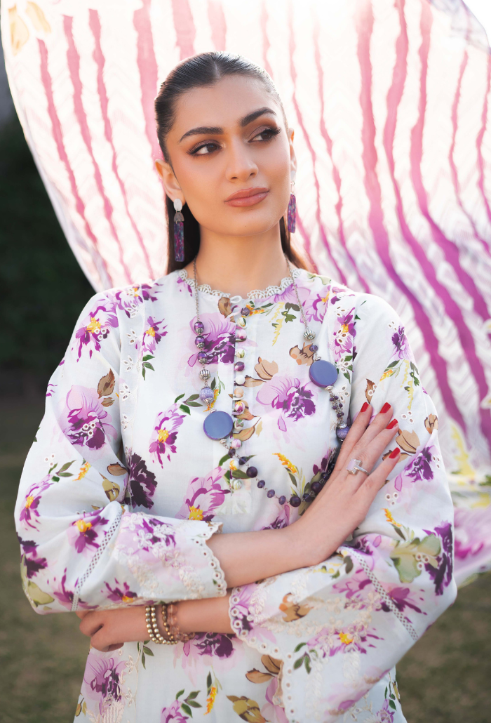 Humdum | Gardenia Lawn 24 | Printkari Lawn PLG 10 by HumDum - Designer Dress - Type: Ladies Clothes - Available at Libayah - 100% Original