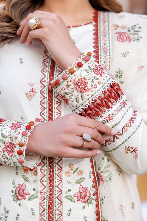 Farasha | Kaavish Lawn 24 | SURREAL WHITE by Farasha - Designer Dress - Type: Ladies Clothes - Available at Libayah - 100% Original