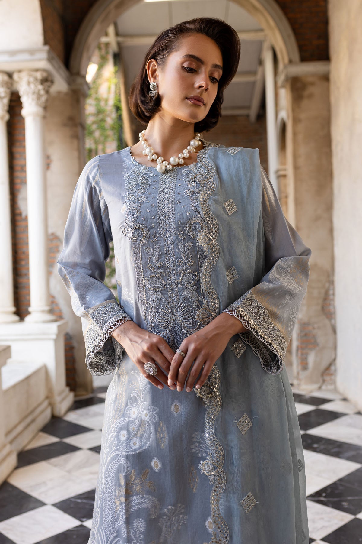 Nureh | Lawn Jacquard | NE-152 by Nureh - Designer Dress - Type: Ladies Clothes - Available at Libayah - 100% Original