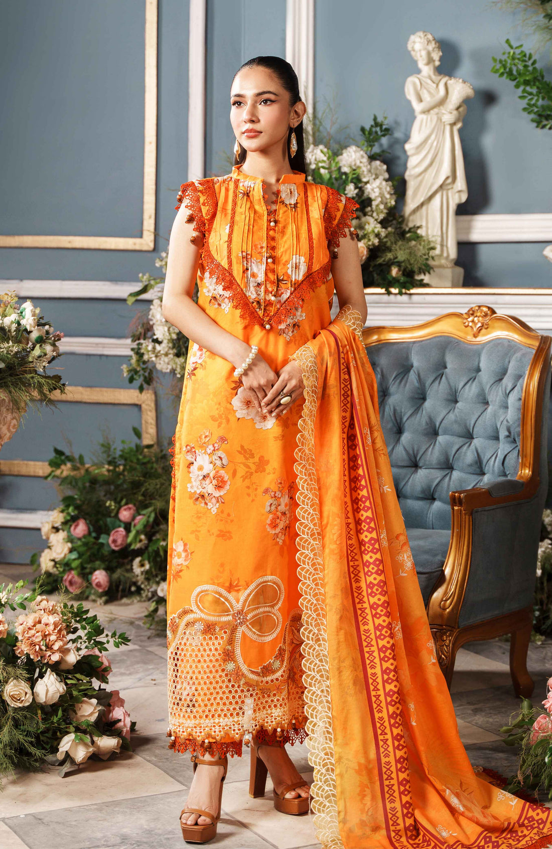 Al Zohaib | Printkari Cutwork Applique 24 | PCA-24-05 by Al Zohaib - Designer Dress - Type: Ladies Clothes - Available at Libayah - 100% Original