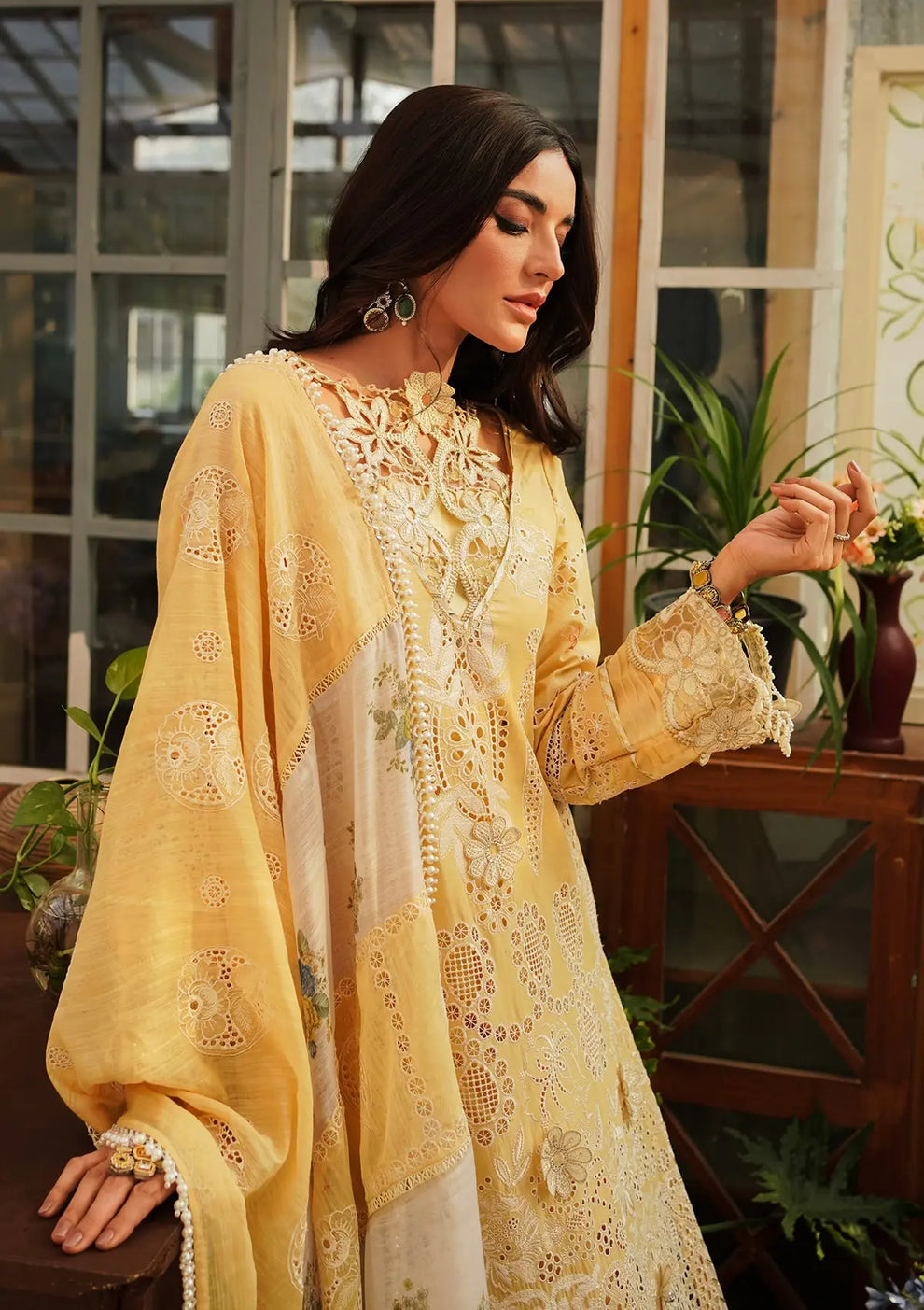 Kahf Premium | Luxury Lawn 24 | KLE-02 Sun Kissed by Kahf Premium - Designer Dress - Type: Ladies Clothes - Available at Libayah - 100% Original