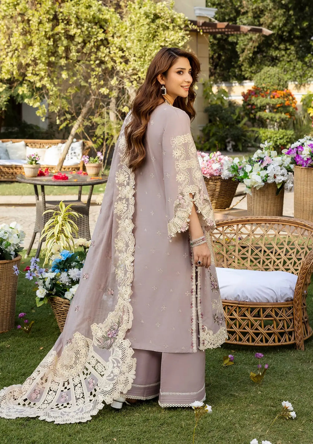 Elaf Premium | Luxury Lawn 25 | ELM-1A RAHA by Elaf Premium - Designer Dress - Type: Ladies Clothes - Available at Libayah - 100% Original