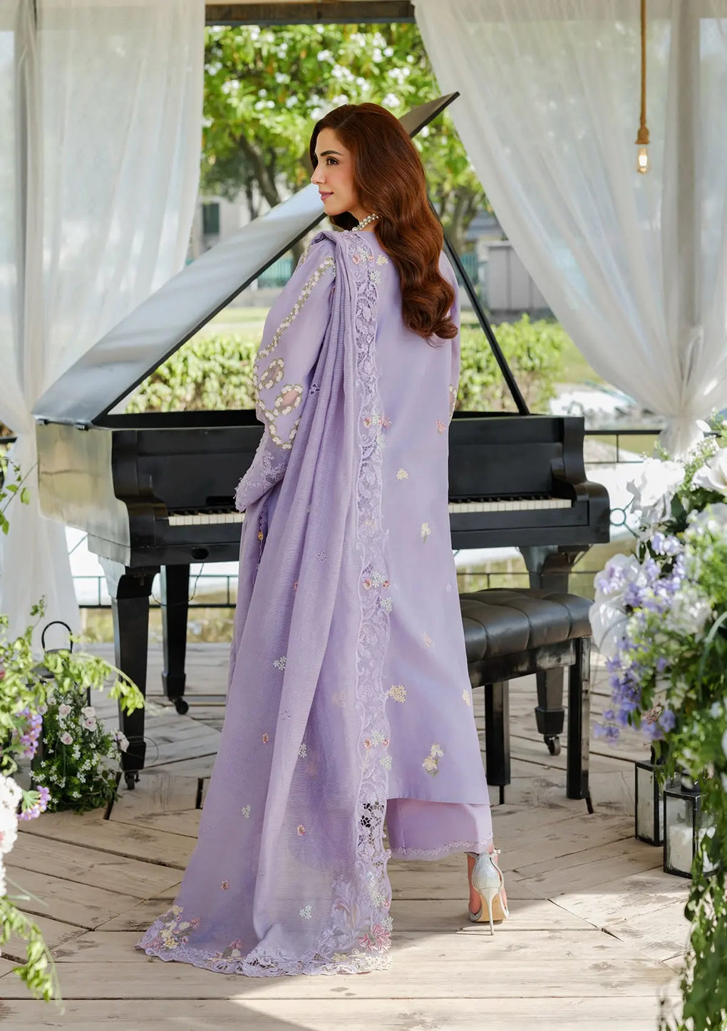 Elaf Premium | Luxury Lawn 25 | ELH-3A PARIS HUES by Elaf Premium - Designer Dress - Type: Ladies Clothes - Available at Libayah - 100% Original