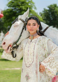 Elaf Premium | Luxury Lawn 25 | ELH-7A WHITE EMPRESS by Elaf Premium - Designer Dress - Type: Ladies Clothes - Available at Libayah - 100% Original