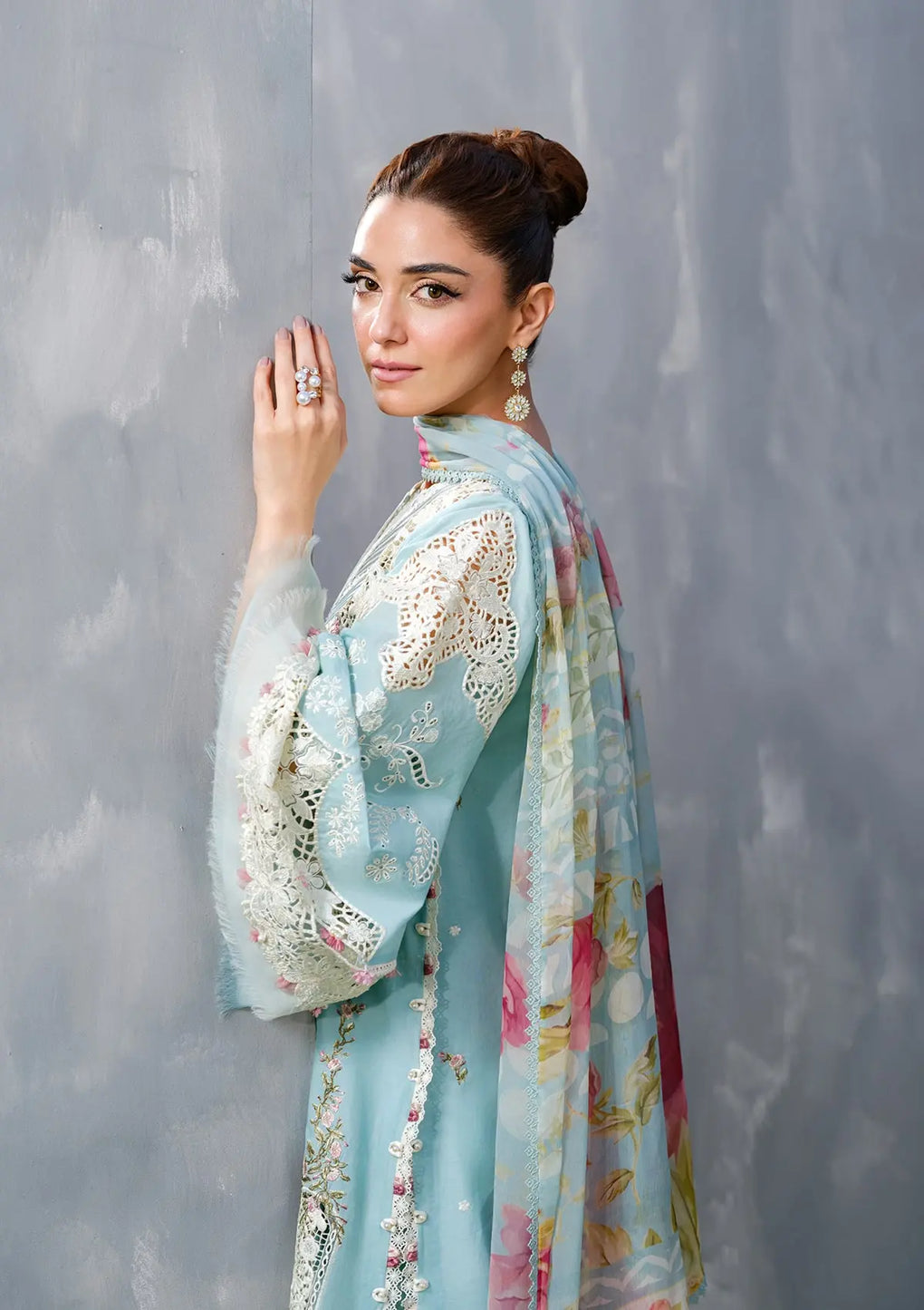 Elaf Premium | Luxury Lawn 25 | ELH-5B ELYA by Elaf Premium - Designer Dress - Type: Ladies Clothes - Available at Libayah - 100% Original
