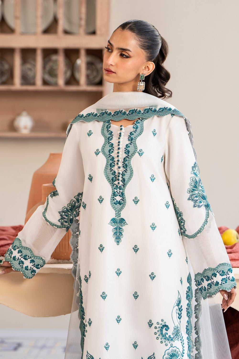 Maryum N Maria | Luxury Lawn 25 | ATOCHA - MS50107 by Maryum N Maria - Designer Dress - Type: Ladies Clothes - Available at Libayah - 100% Original