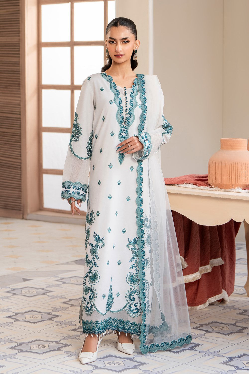 Maryum N Maria | Luxury Lawn 25 | ATOCHA - MS50107 by Maryum N Maria - Designer Dress - Type: Ladies Clothes - Available at Libayah - 100% Original