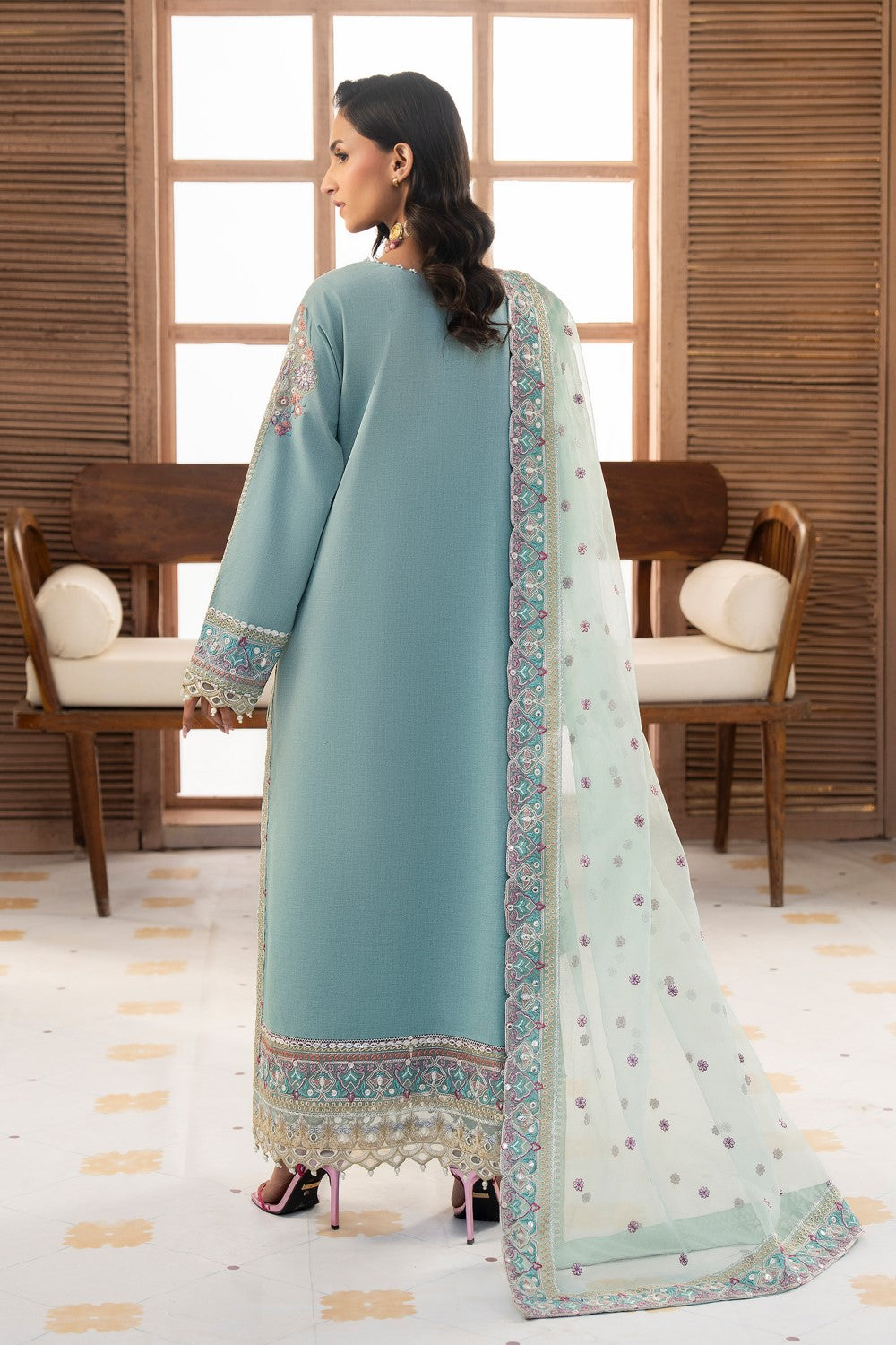 Maryum N Maria | Luxury Lawn 25 | AMANI - MS50110 by Maryum N Maria - Designer Dress - Type: Ladies Clothes - Available at Libayah - 100% Original
