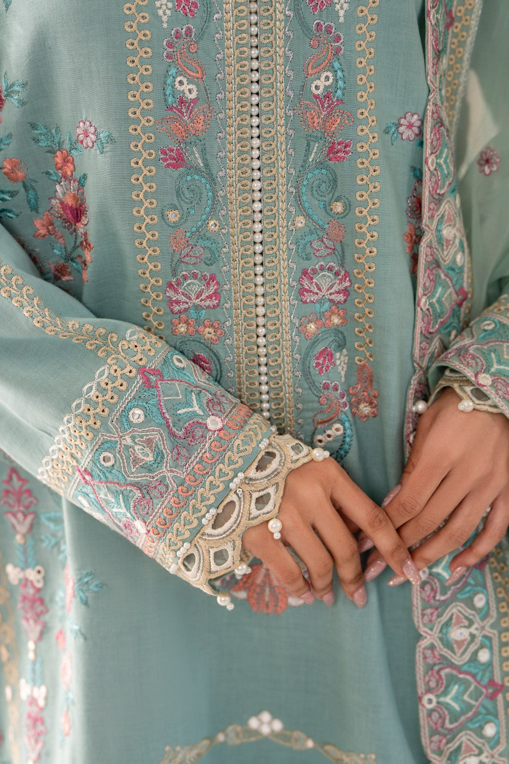 Maryum N Maria | Luxury Lawn 25 | AMANI - MS50110 by Maryum N Maria - Designer Dress - Type: Ladies Clothes - Available at Libayah - 100% Original