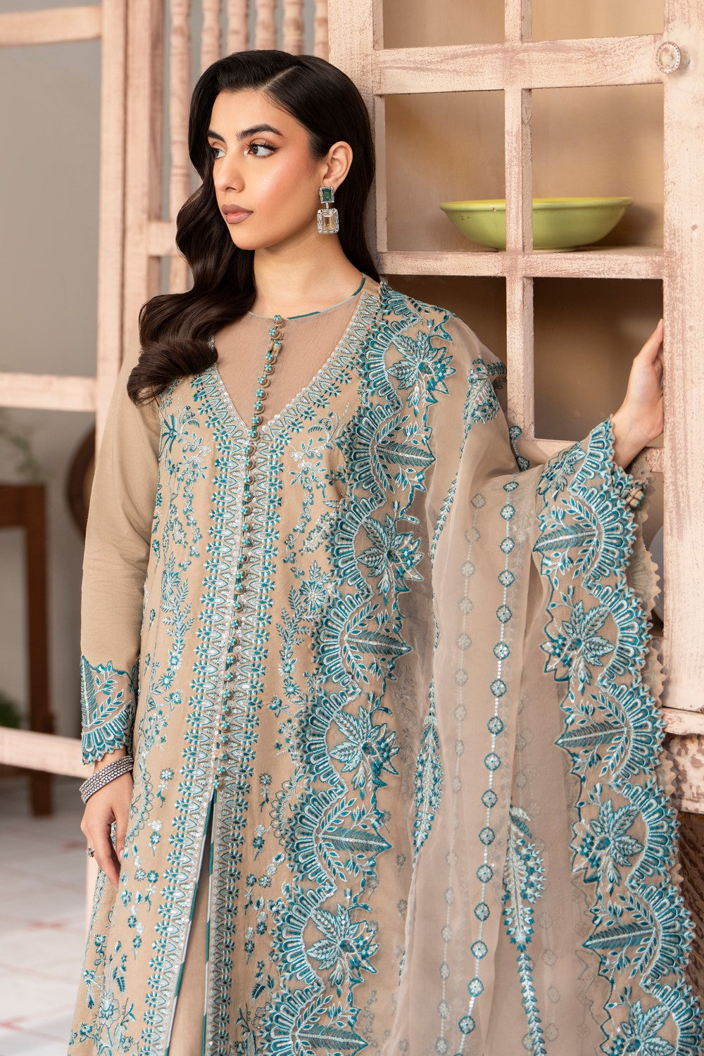 Maryum N Maria | Luxury Lawn 25 | ASHYA - MS50119 by Maryum N Maria - Designer Dress - Type: Ladies Clothes - Available at Libayah - 100% Original