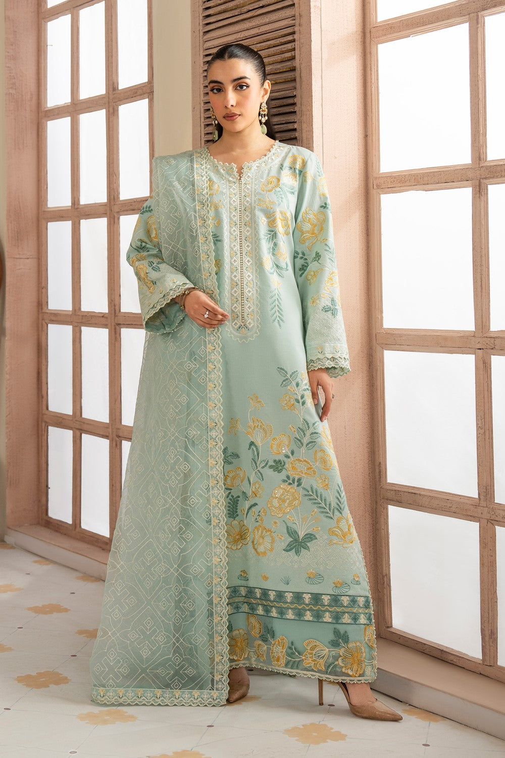 Maryum N Maria | Luxury Lawn 25 | ALAIA - MS50122 by Maryum N Maria - Designer Dress - Type: Ladies Clothes - Available at Libayah - 100% Original