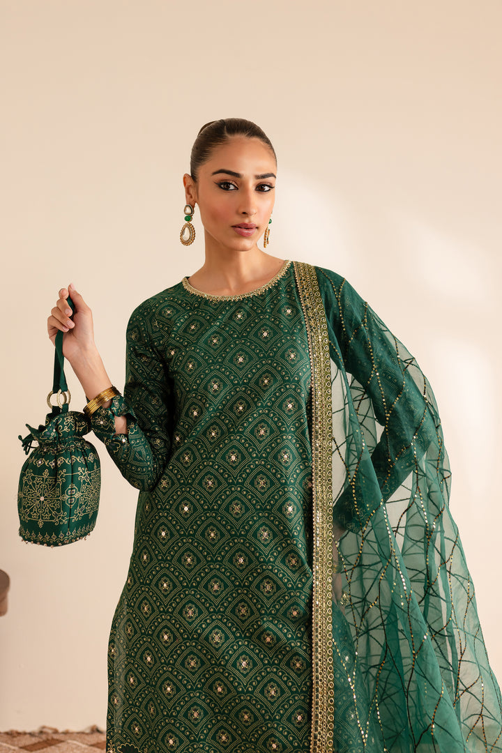 Batik | Reception Luxe Edit | Forest Green by Batik - Designer Dress - Type: Ladies Clothes - Available at Libayah - 100% Original