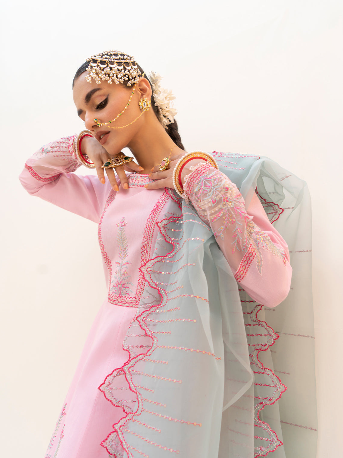 Fozia Khalid | Eid Edit 24 | Cranberry Pink by Fozia Khalid - Designer Dress - Type: Ladies Clothes - Available at Libayah - 100% Original