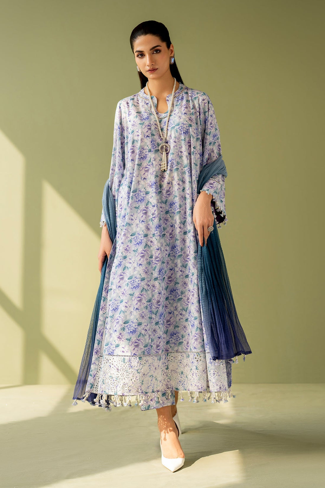 Baroque | Eid Printique | EMBROIDERED PRINTED LAWN UF-4167 by Baroque - Designer Dress - Type: Ladies Clothes - Available at Libayah - 100% Original