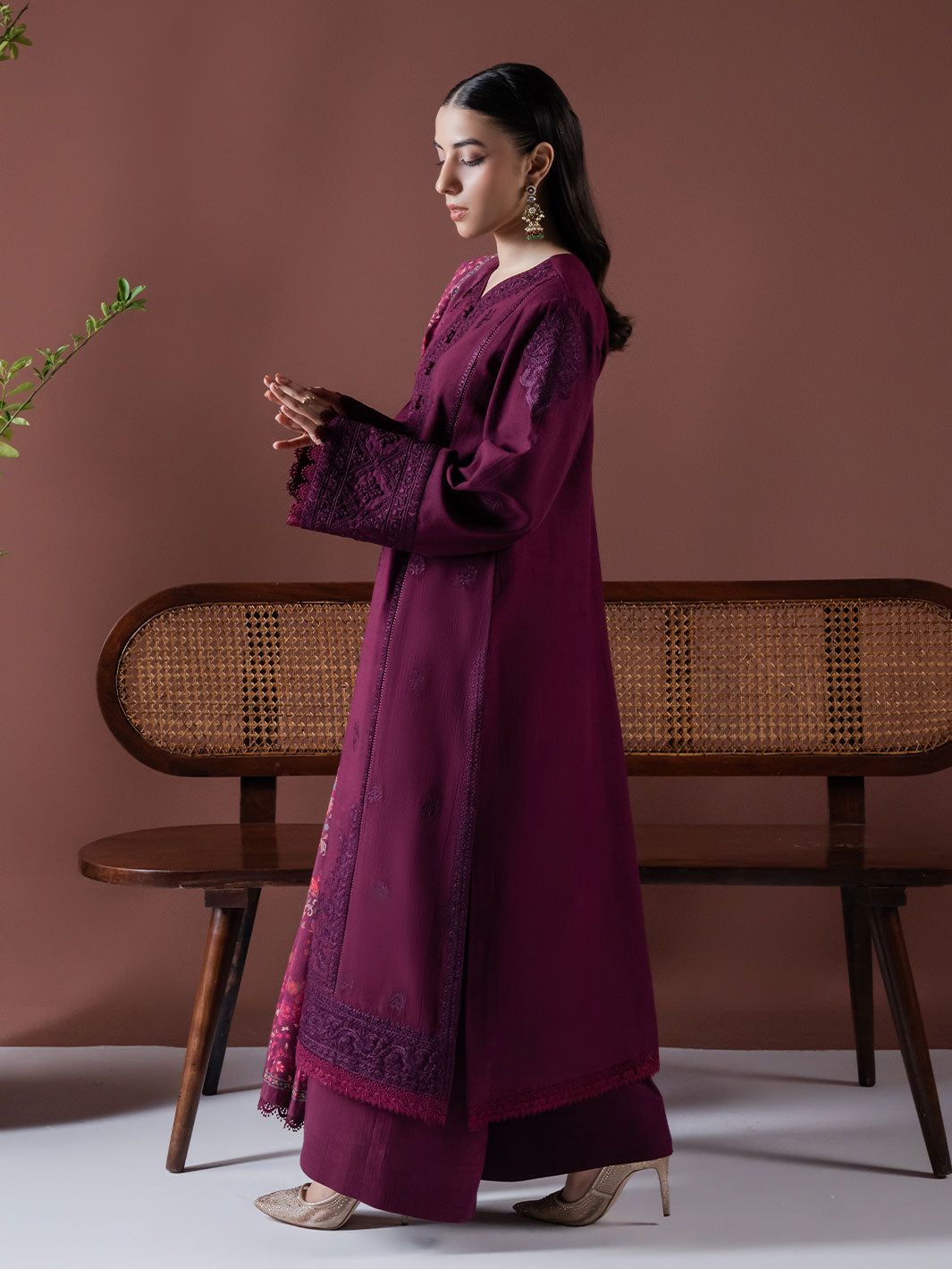 Faiza Faisal | Winter Edit 2024 | EMBER by Faiza Faisal - Designer Dress - Type: Ladies Clothes - Available at Libayah - 100% Original