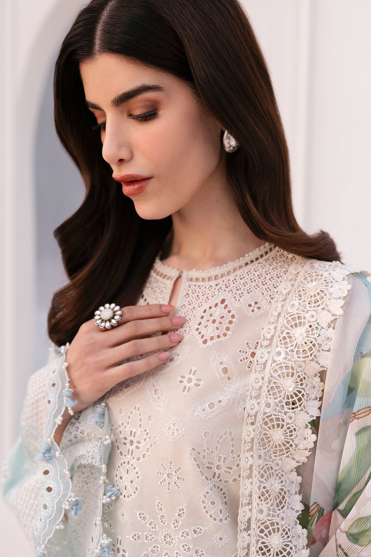 Baroque | Eid Printique | EMBROIDERED PRINTED LAWN UF-4185 by Baroque - Designer Dress - Type: Ladies Clothes - Available at Libayah - 100% Original