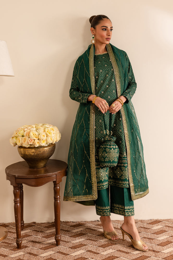 Batik | Reception Luxe Edit | Forest Green by Batik - Designer Dress - Type: Ladies Clothes - Available at Libayah - 100% Original