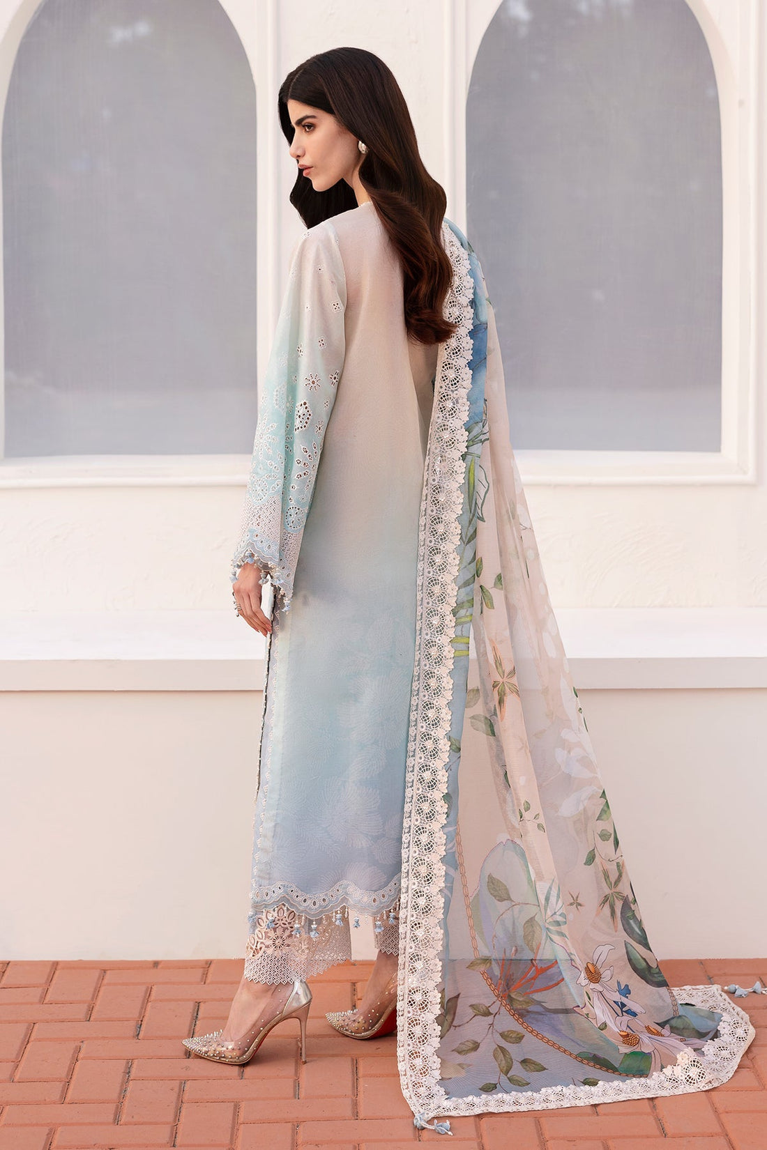 Baroque | Eid Printique | EMBROIDERED PRINTED LAWN UF-4185 by Baroque - Designer Dress - Type: Ladies Clothes - Available at Libayah - 100% Original