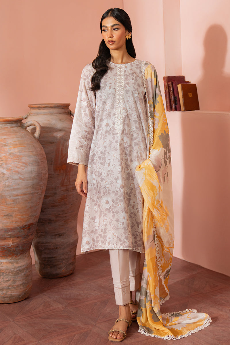 Cross Stitch | Cambric Lawn 24 | WHISPER PEARL by Cross Stitch - Designer Dress - Type: Casuals - Available at Libayah - 100% Original