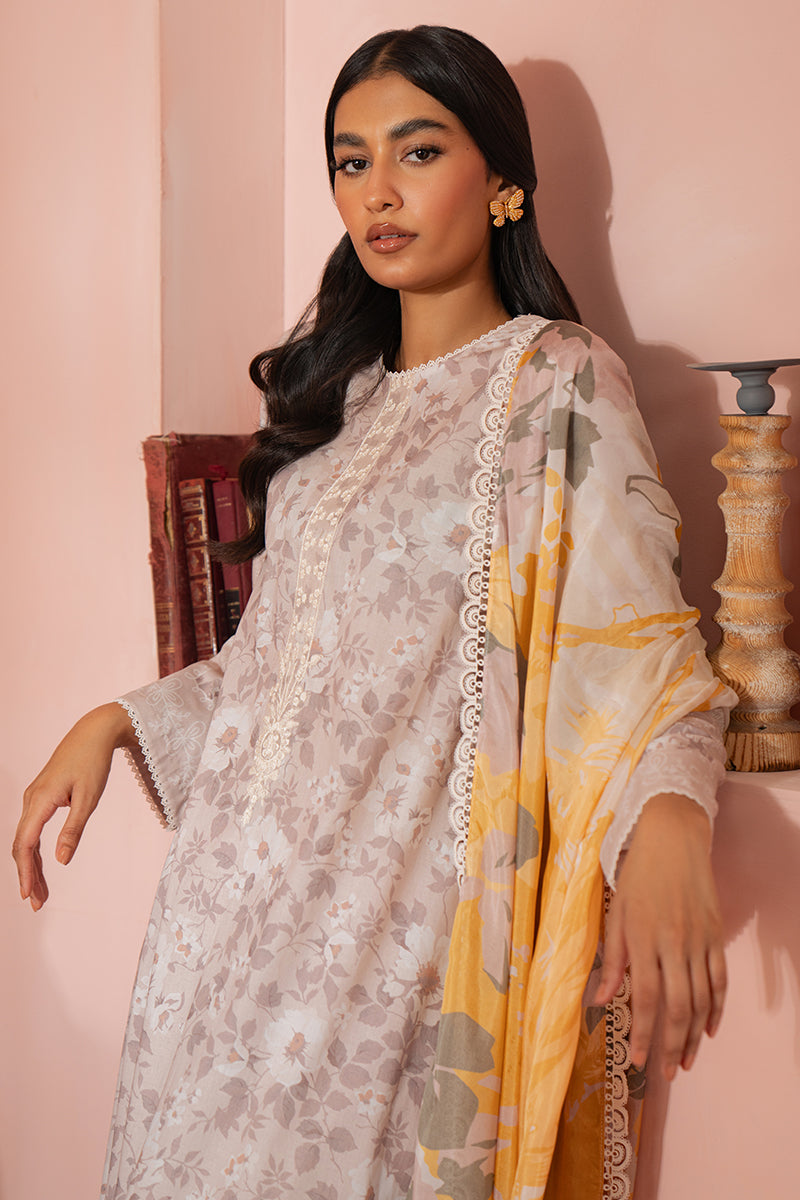 Cross Stitch | Cambric Lawn 24 | WHISPER PEARL by Cross Stitch - Designer Dress - Type: Casuals - Available at Libayah - 100% Original