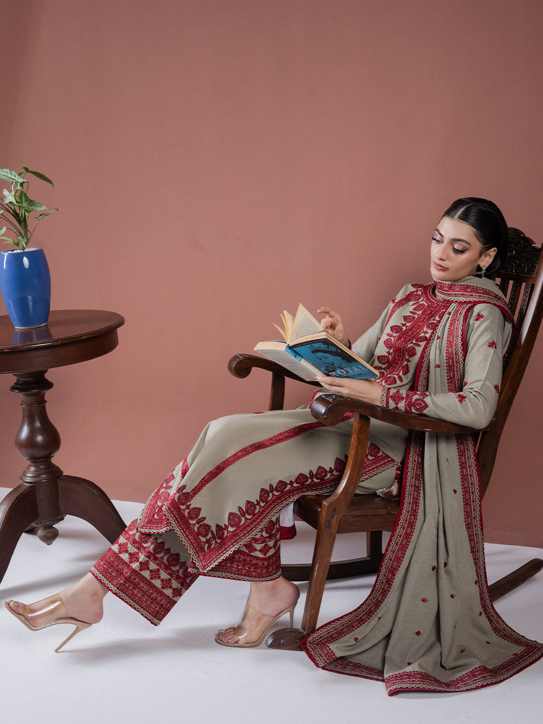 Faiza Faisal | Winter Edit 2024 | SAFFA by Faiza Faisal - Designer Dress - Type: Ladies Clothes - Available at Libayah - 100% Original