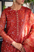 Cross Stitch | Luxury Pret | SCARLET BLOOM by Cross Stitch - Designer Dress - Type: Luxury - Available at Libayah - 100% Original