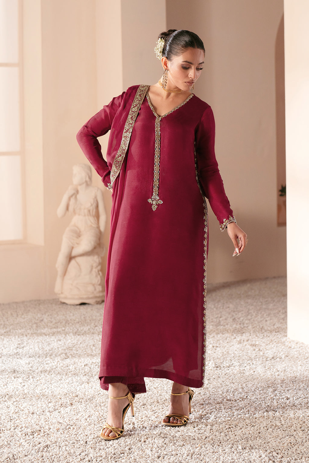 Ajr Couture | Symphony Luxe Festive 25 | Rebel Rose by AJR Couture - Designer Dress - Type: Ladies Clothes - Available at Libayah - 100% Original