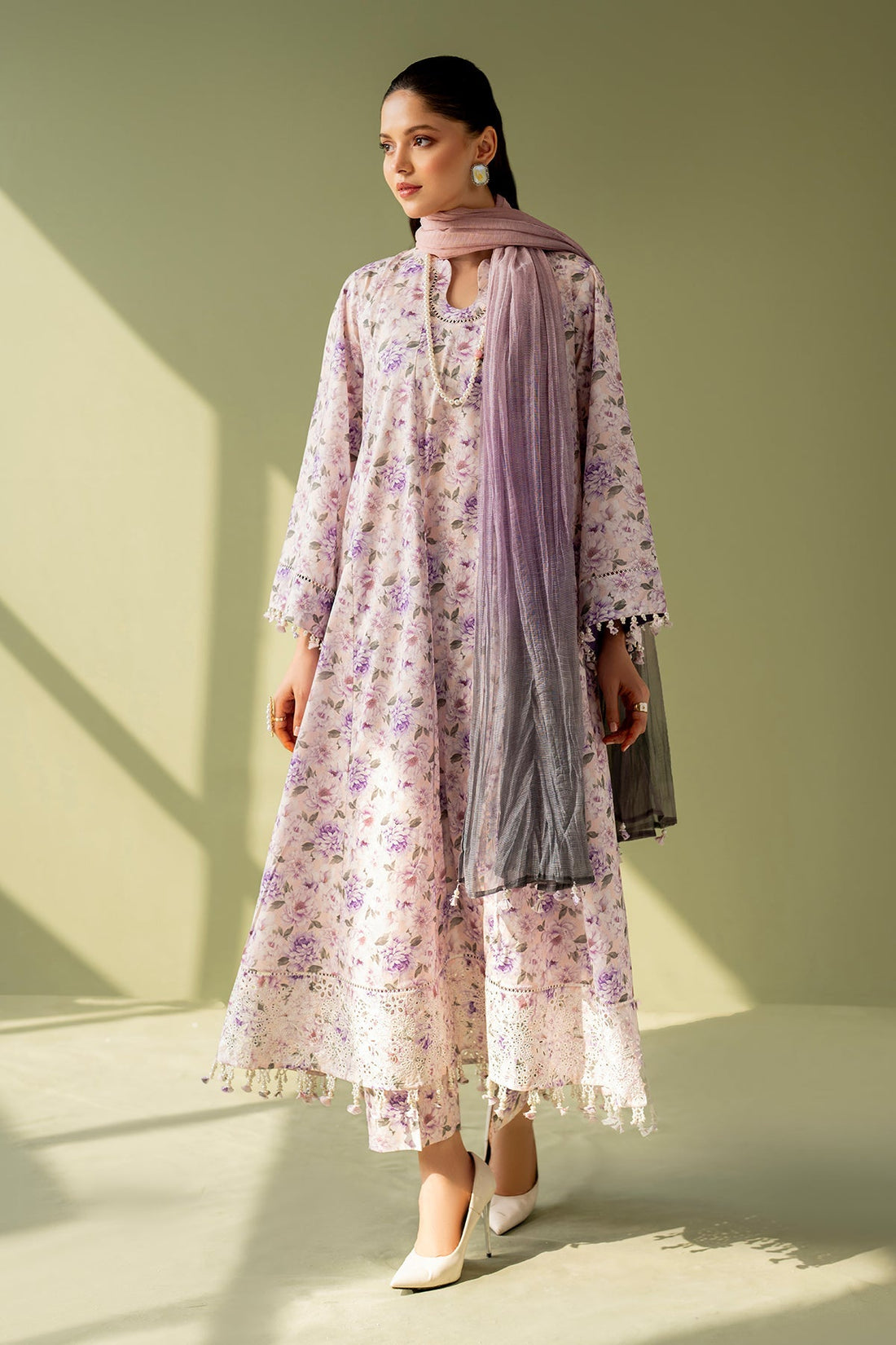 Baroque | Eid Printique | EMBROIDERED PRINTED LAWN UF-4168 by Baroque - Designer Dress - Type: Ladies Clothes - Available at Libayah - 100% Original