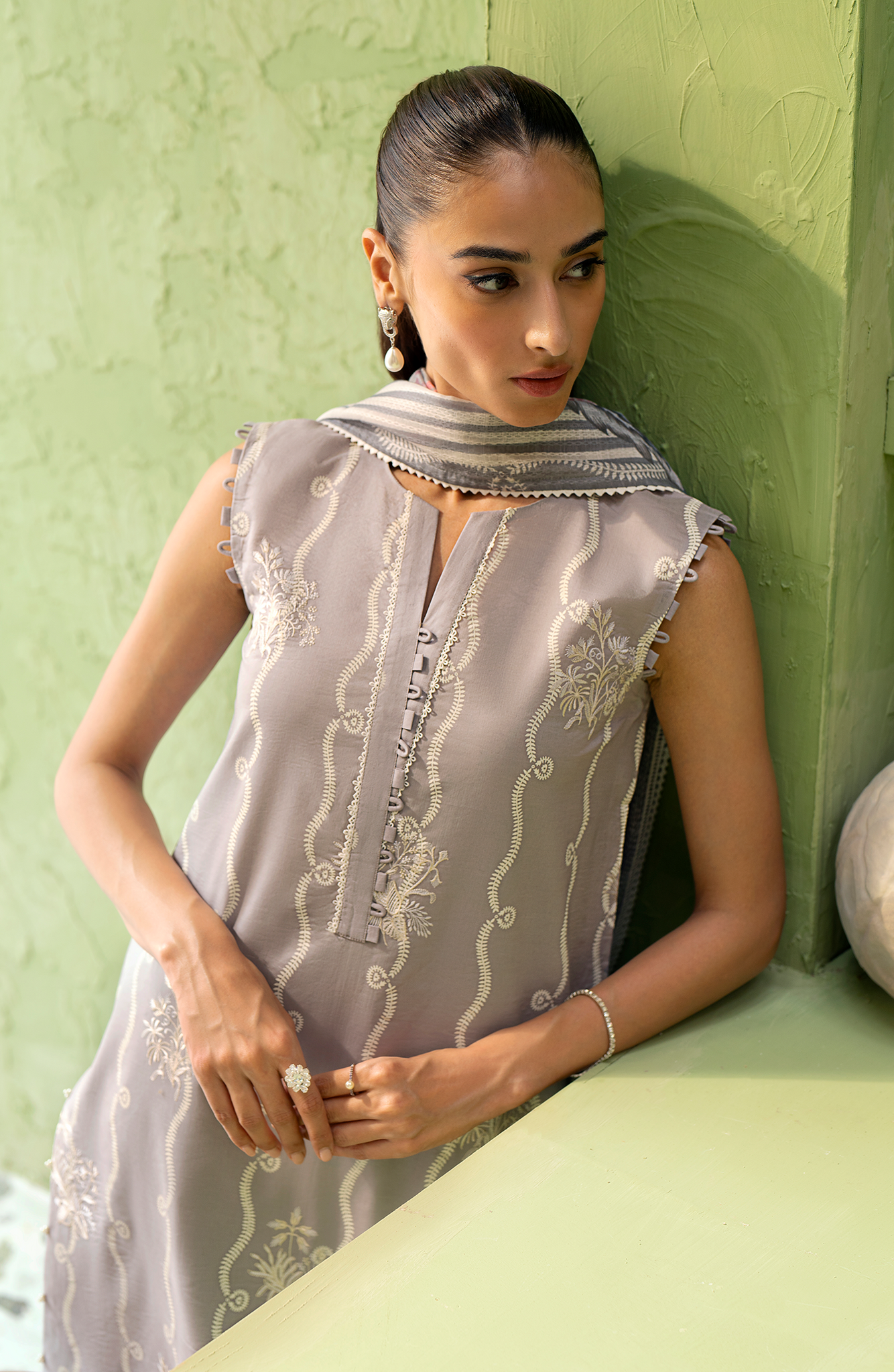 Seran | Artisan Lawn 25 | GRIS by Seran - Designer Dress - Type: Ladies Clothes - Available at Libayah - 100% Original