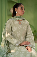 Seran | Artisan Lawn 25 | PISTACHE by Seran - Designer Dress - Type: Ladies Clothes - Available at Libayah - 100% Original