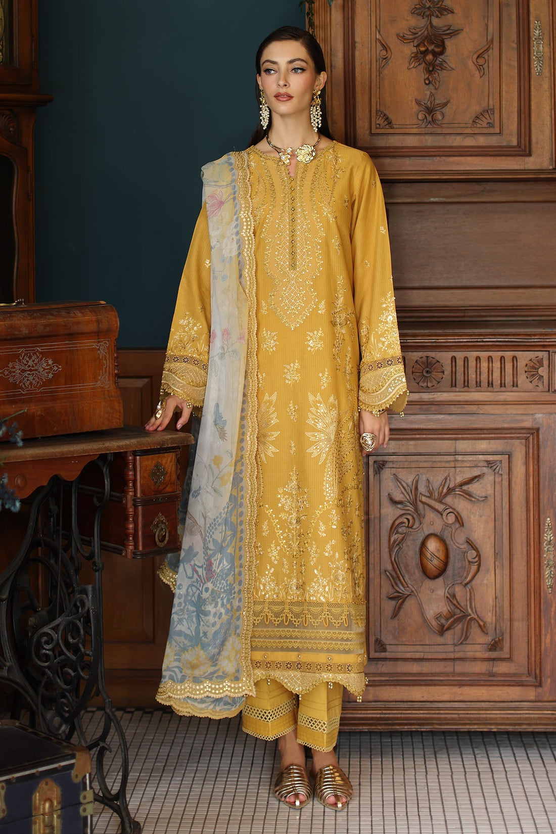 Nureh | Maya Lawn | NS-155 by Nureh - Designer Dress - Type: Ladies Clothes - Available at Libayah - 100% Original