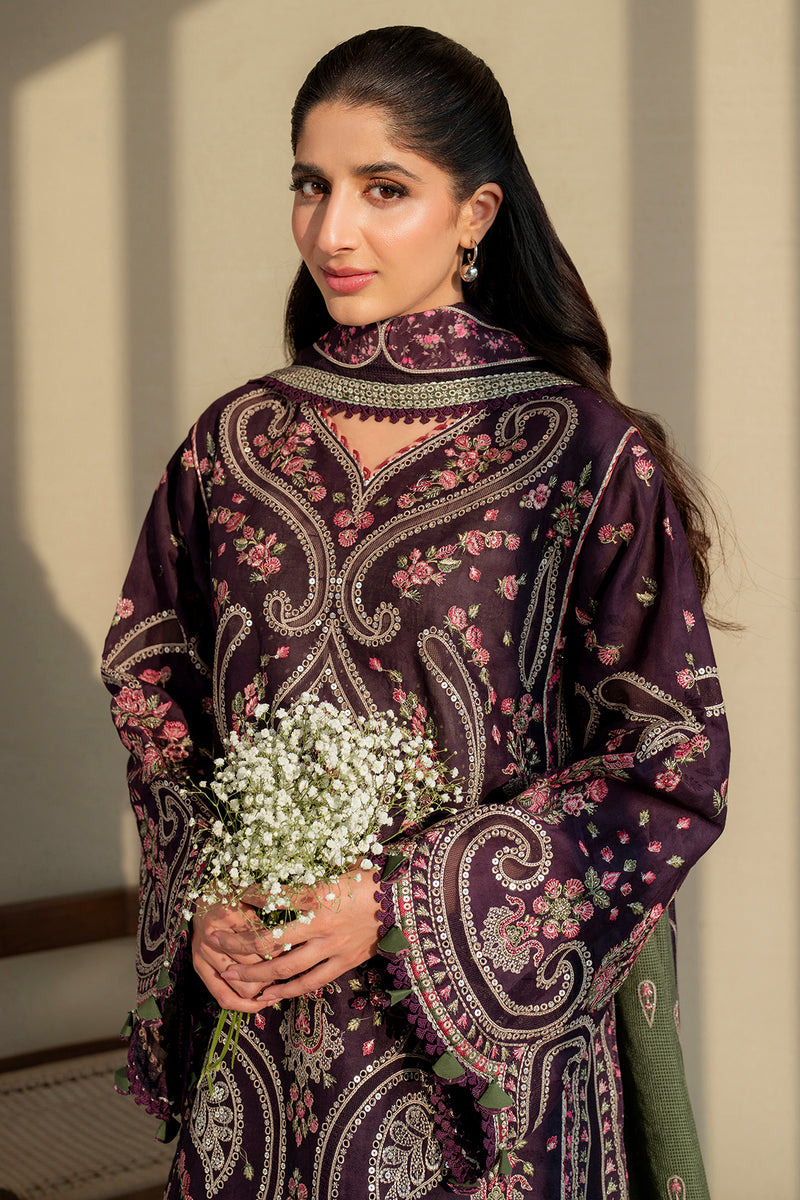 Jazmin | Shahkaar Luxury Lawn 25 | SL25-D6 by Jazmin - Designer Dress - Type: Ladies Clothes - Available at Libayah - 100% Original