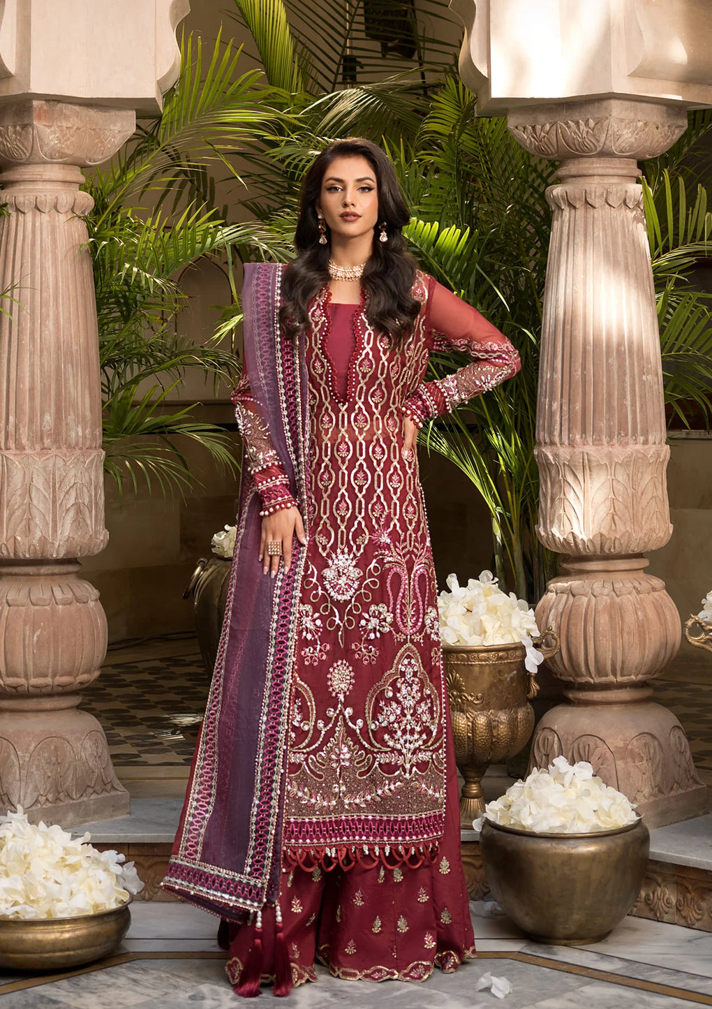Elaf Premium | Formal Handwork Collection | EFH-06 GHAZAL by Elaf Premium - Designer Dress - Type: Ladies Clothes - Available at Libayah - 100% Original