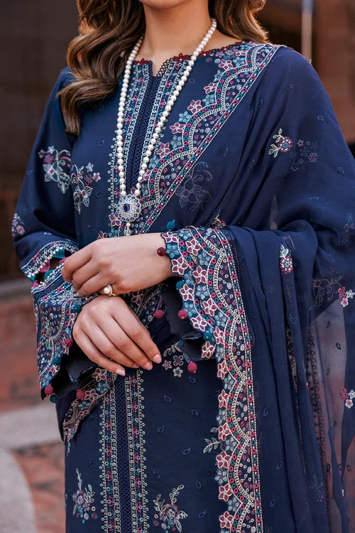 Farasha | Kaavish Lawn 24 | DEEP SAPPHIRE by Farasha - Designer Dress - Type: Ladies Clothes - Available at Libayah - 100% Original