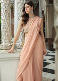 Purple Haze Pret Studio | Apsara Formals | Salmon Pink Saree Pants by Purple Haze - Designer Dress - Type: Ladies Clothes - Available at Libayah - 100% Original