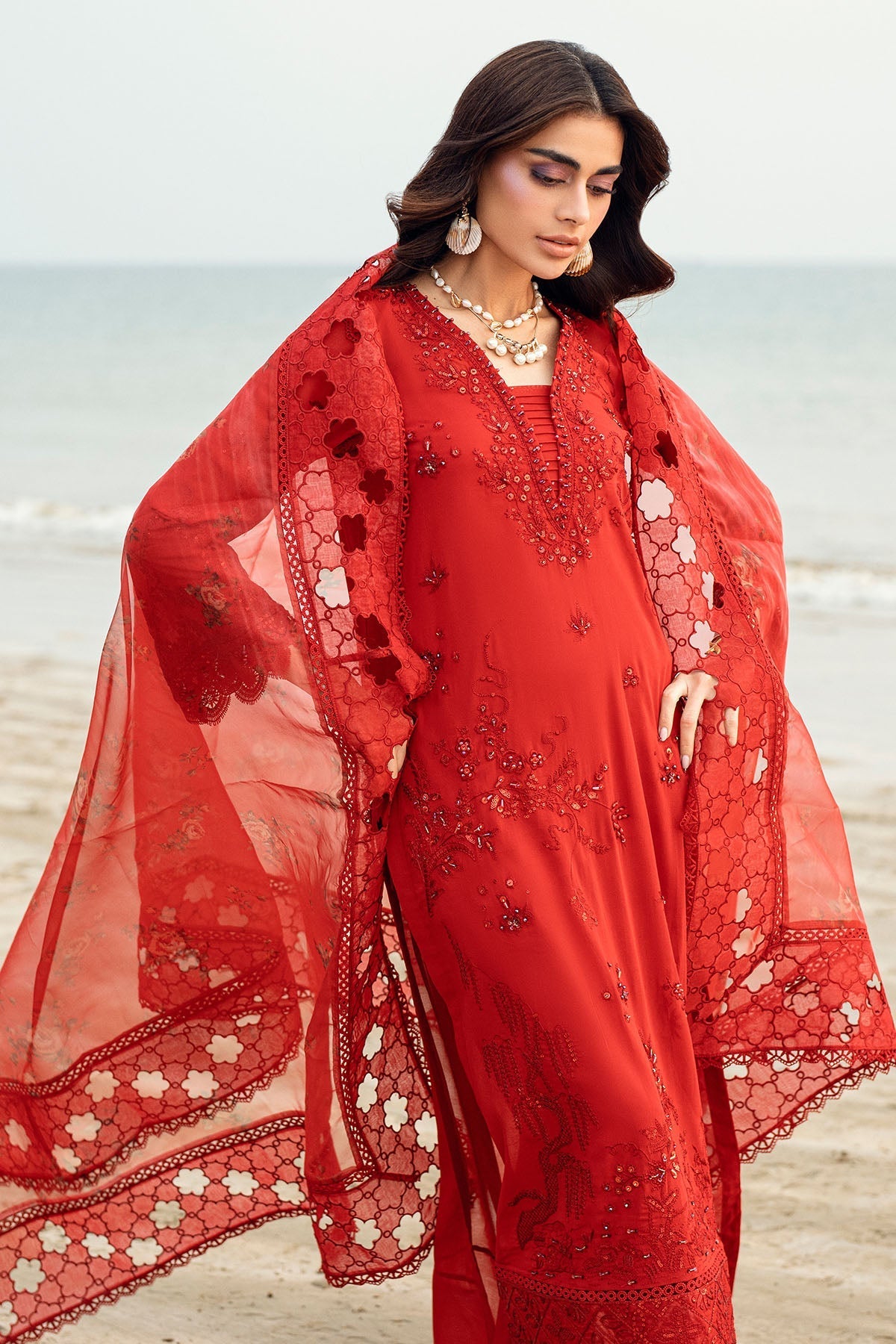 Nureh | Khuwab Luxury Lawn | NE-147 by Nureh - Designer Dress - Type: Ladies Clothes - Available at Libayah - 100% Original