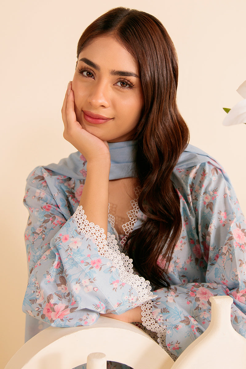Cross Stitch | Daily Wear | MYSTIQUE BLUE by Cross Stitch - Designer Dress - Type: Casuals - Available at Libayah - 100% Original