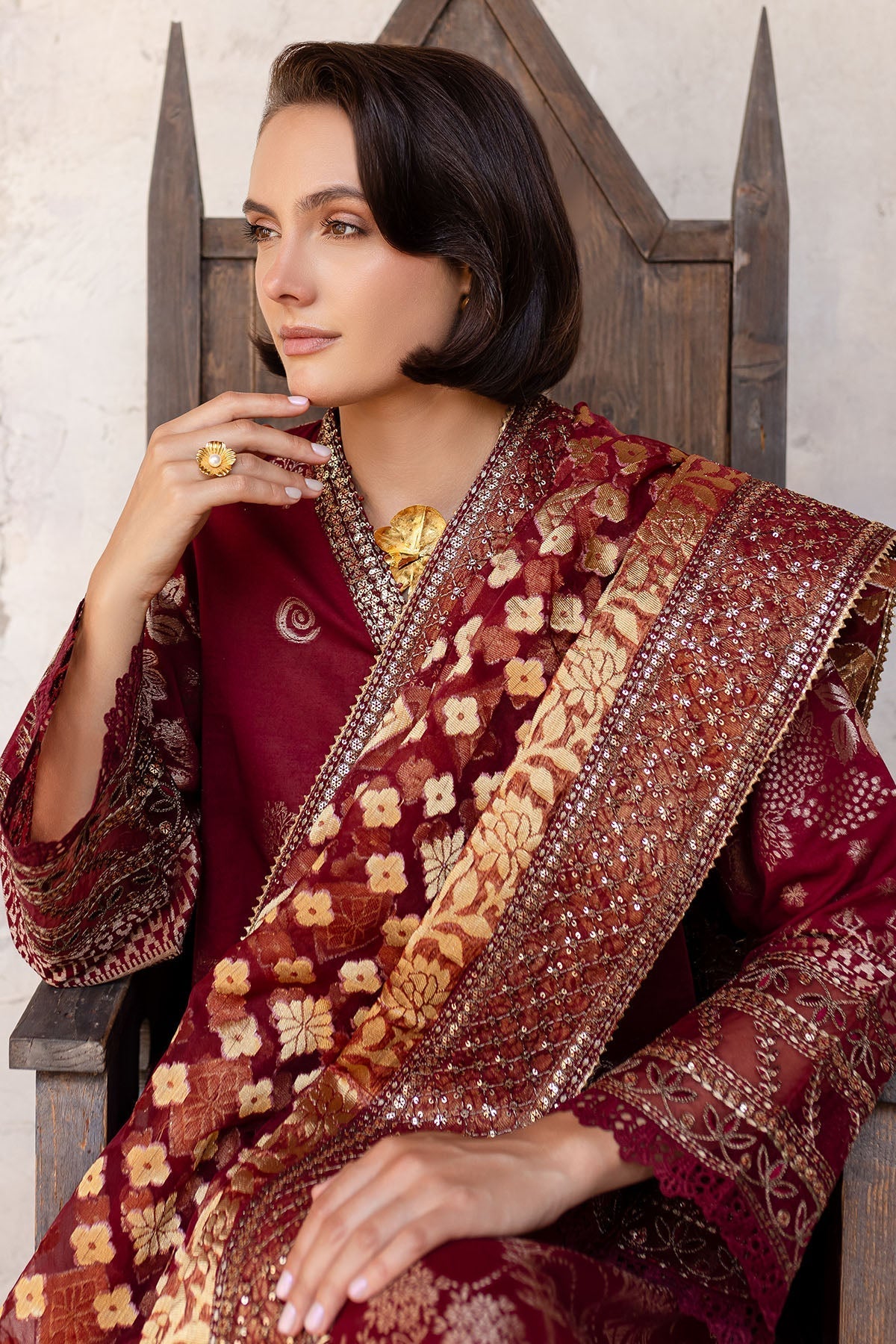 Nureh | Lawn Jacquard | NE-155 by Nureh - Designer Dress - Type: Ladies Clothes - Available at Libayah - 100% Original