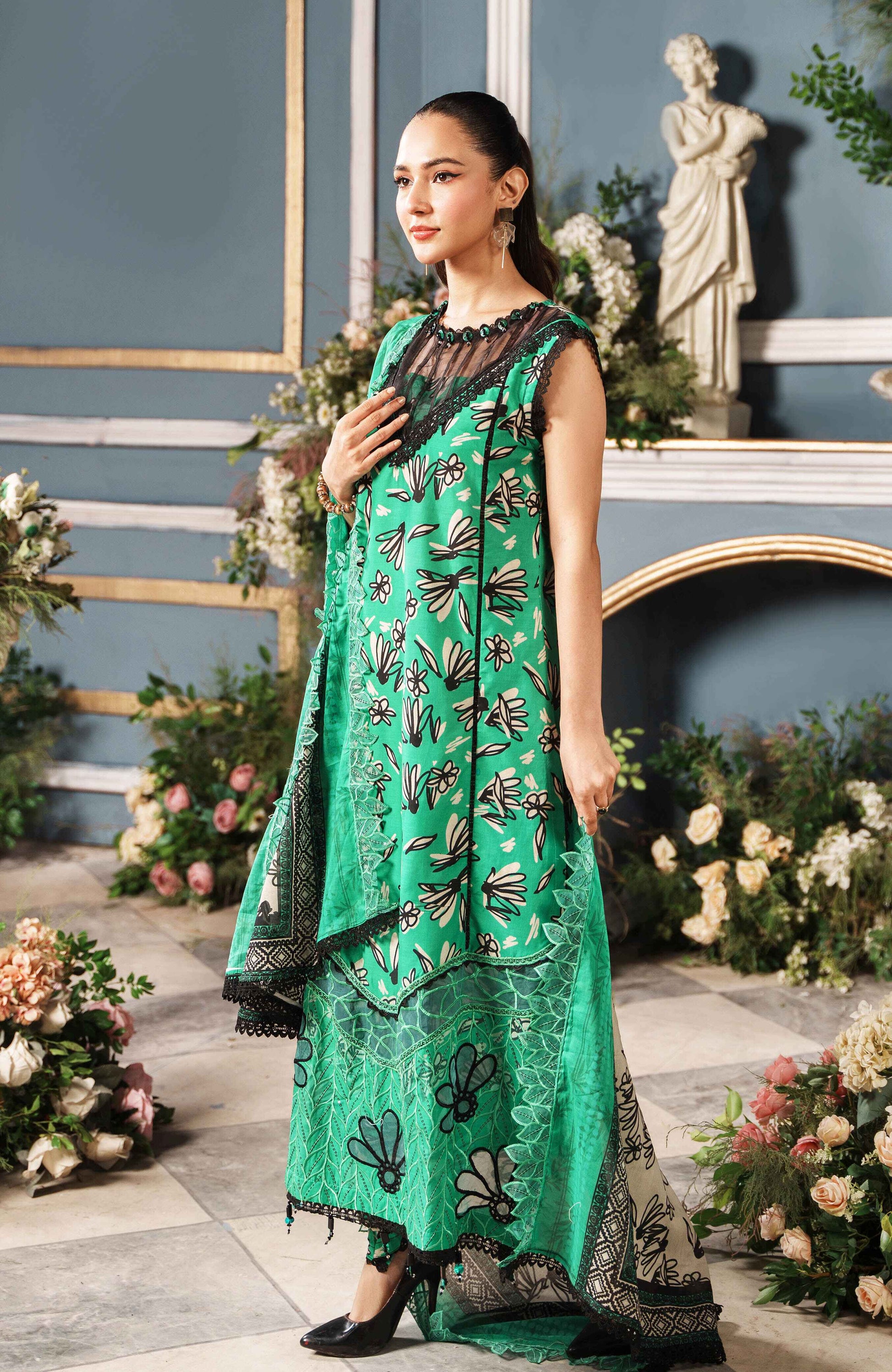 Al Zohaib | Printkari Cutwork Applique 24 | PCA-24-06 by Al Zohaib - Designer Dress - Type: Ladies Clothes - Available at Libayah - 100% Original