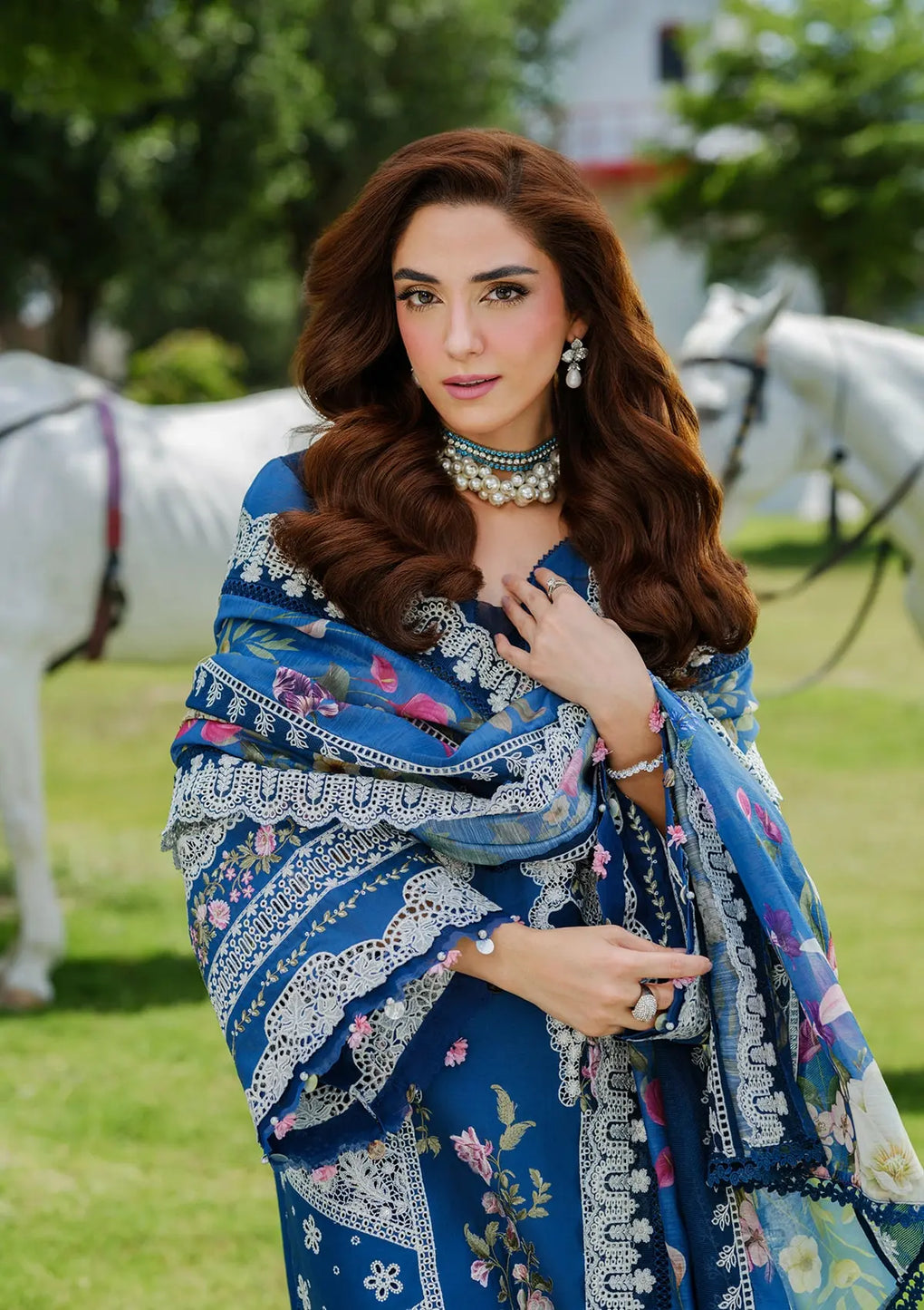 Elaf Premium | Luxury Lawn 25 | ELH-2A ZIVA by Elaf Premium - Designer Dress - Type: Ladies Clothes - Available at Libayah - 100% Original