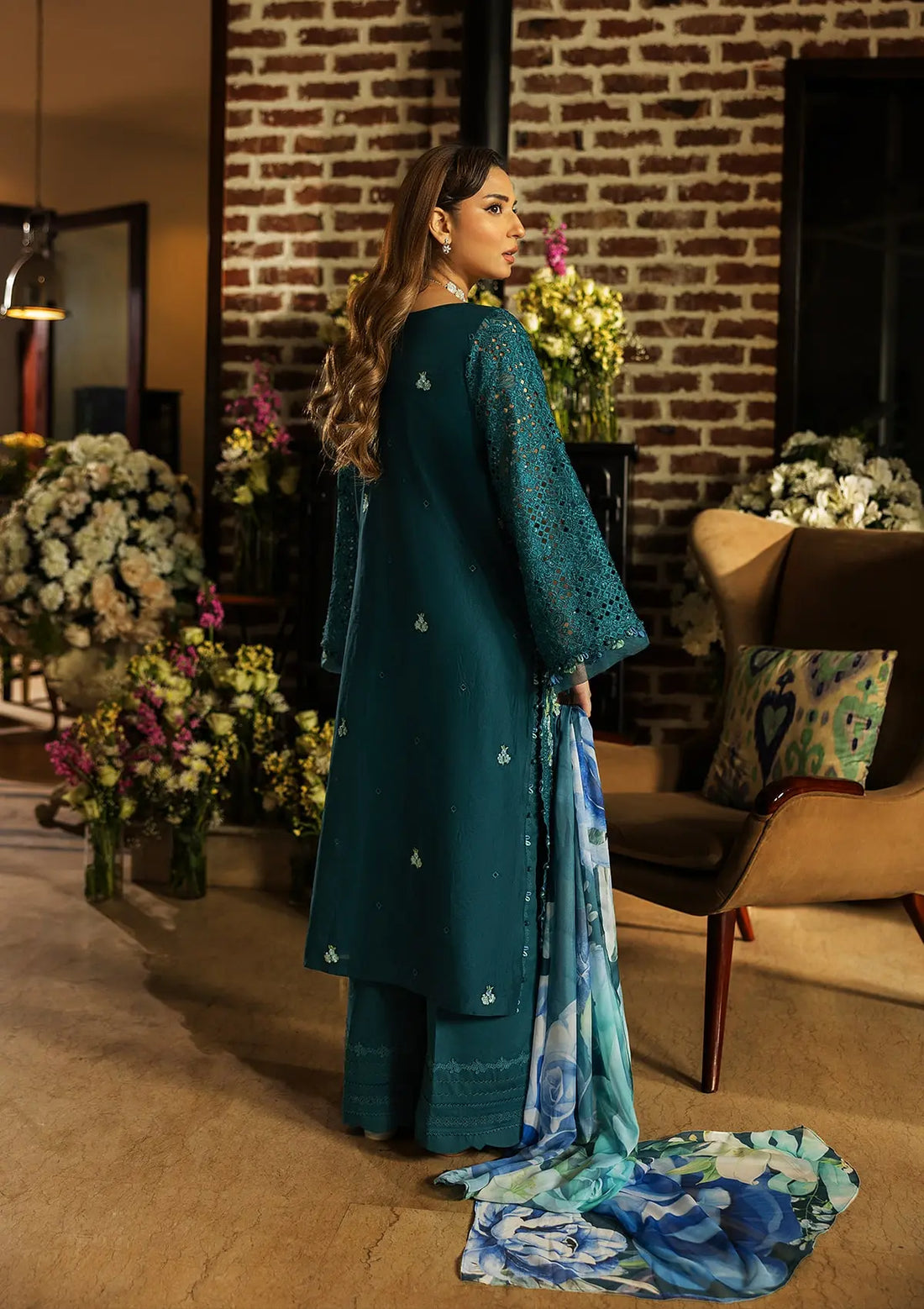 Kahf Premium | Luxury Lawn 25 | KLR-06 Whimsy by Kahf Premium - Designer Dress - Type: Ladies Clothes - Available at Libayah - 100% Original