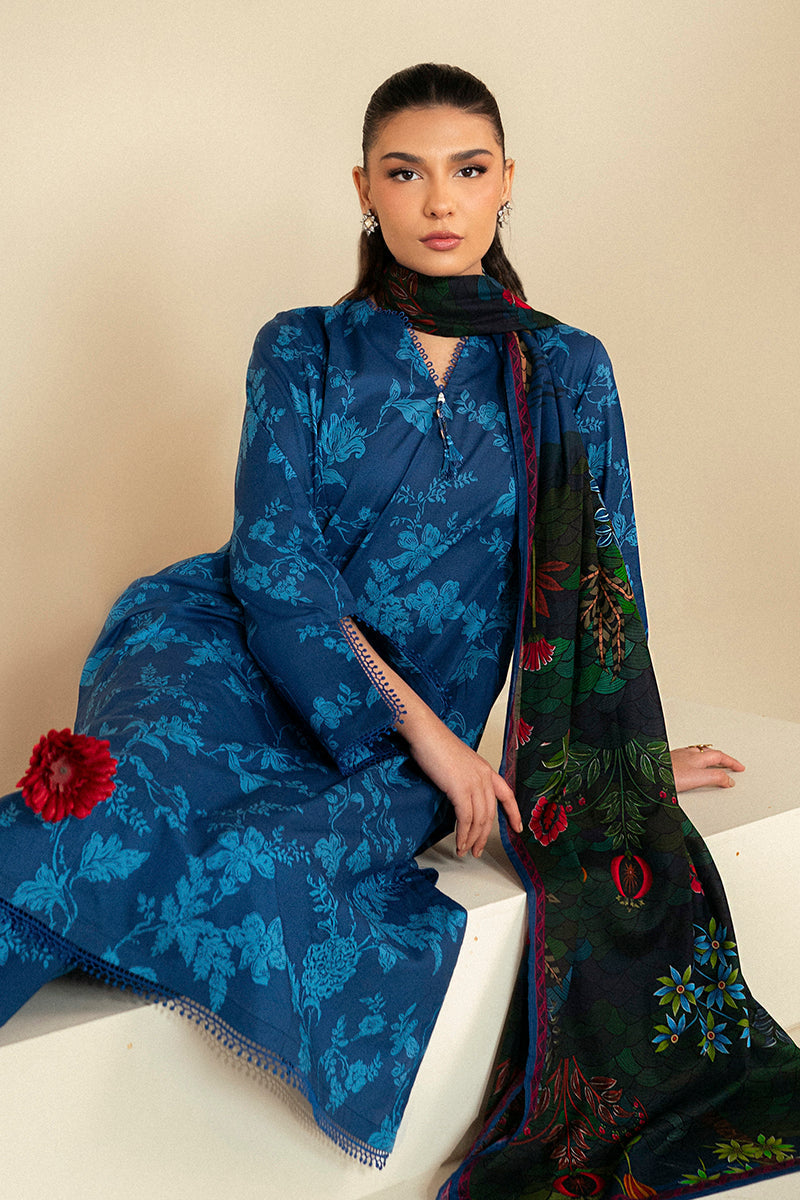 Cross Stitch | Daily Lawn 24 | TEAL OAKLEY-3 PIECE LAWN SUIT