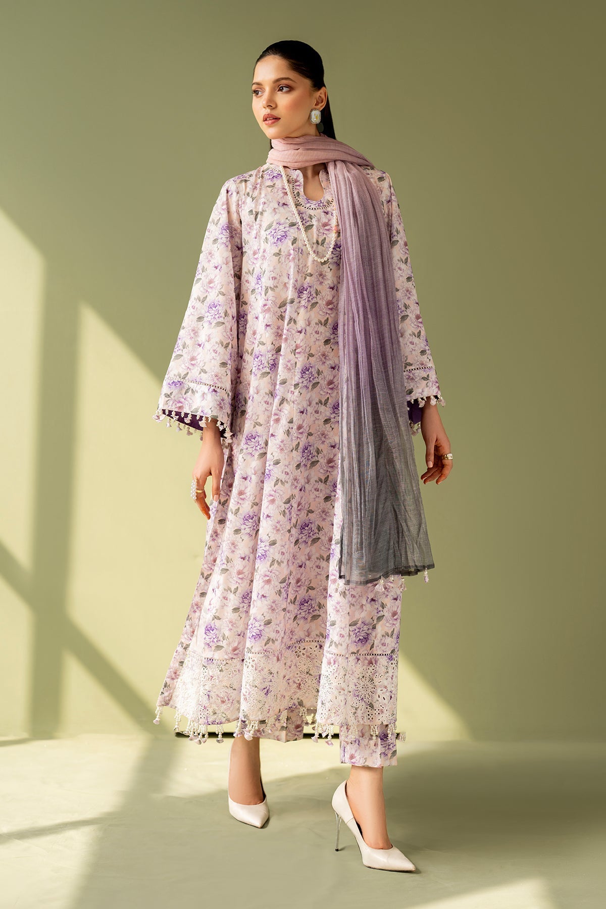 Baroque | Eid Printique | EMBROIDERED PRINTED LAWN UF-4168 by Baroque - Designer Dress - Type: Ladies Clothes - Available at Libayah - 100% Original