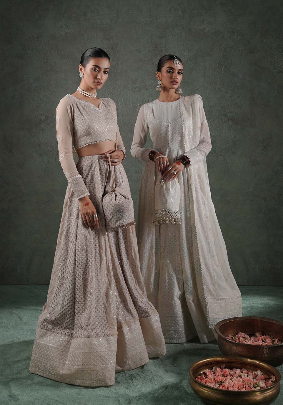 Zarqash | Lakhnawi Festive Chiffon 24 |  ZQL 006B JAHANARA by Zarqash - Designer Dress - Type: Ladies Clothes - Available at Libayah - 100% Original