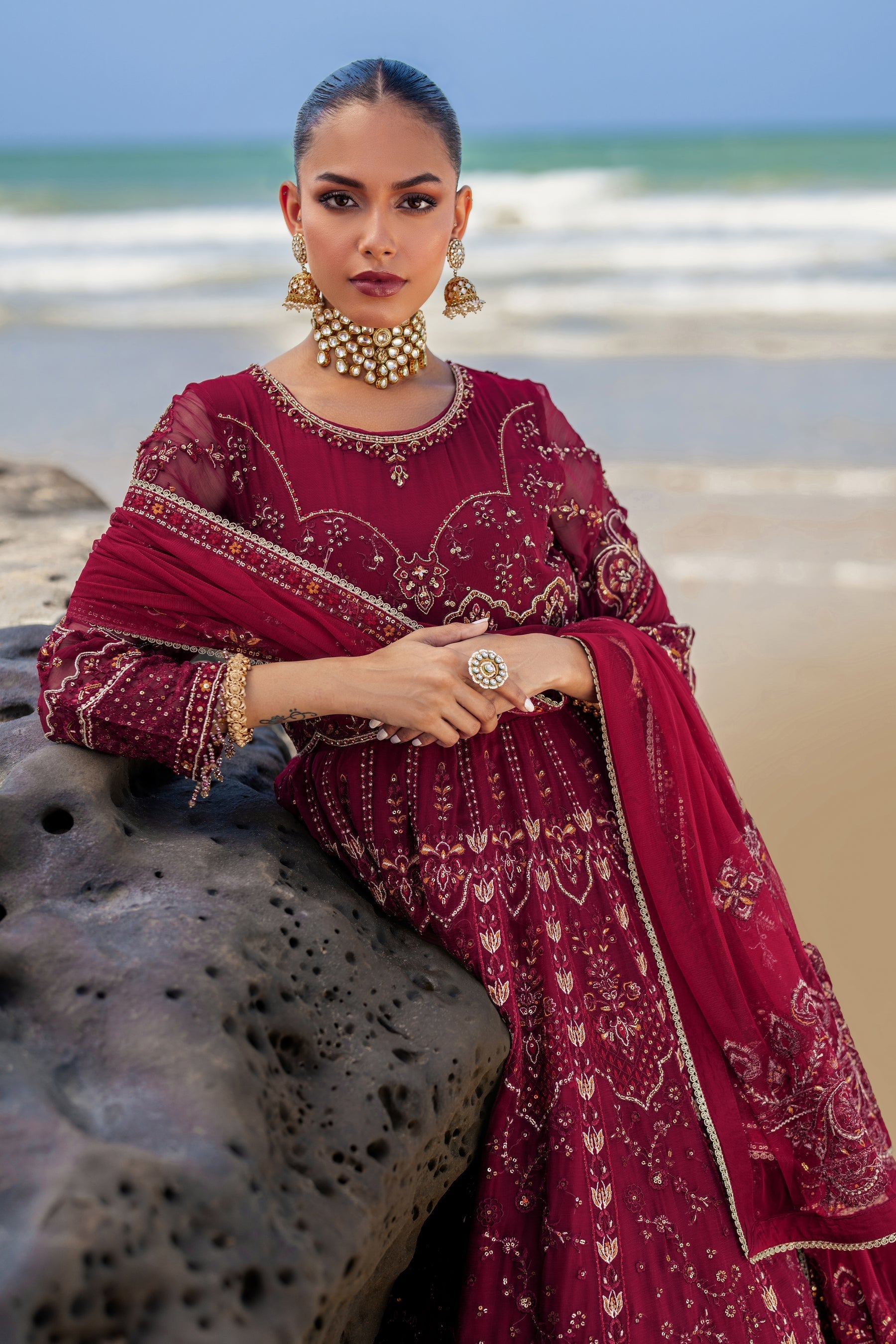 Naqshi | Sahil Kinaray | ZURIAL by Naqshi - Designer Dress - Type: Ladies Clothes - Available at Libayah - 100% Original