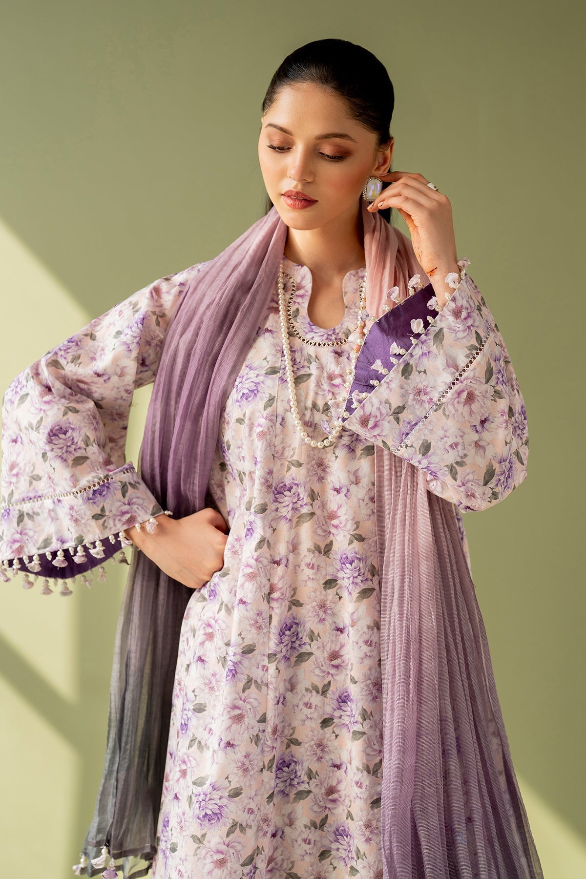 Baroque | Eid Printique | EMBROIDERED PRINTED LAWN UF-4168 by Baroque - Designer Dress - Type: Ladies Clothes - Available at Libayah - 100% Original