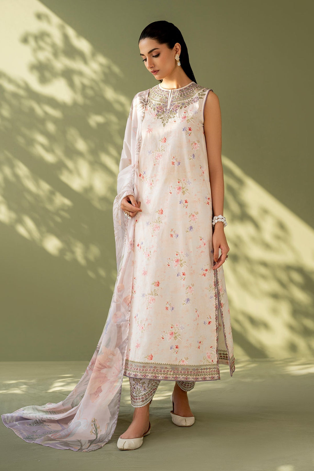 Baroque | Eid Printique | EMBROIDERED PRINTED LAWN UF-4169 by Baroque - Designer Dress - Type: Ladies Clothes - Available at Libayah - 100% Original